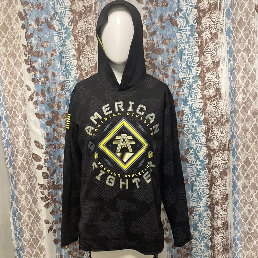 American Fighter Revenge Pullover Hoodie, Size Large